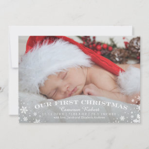 Unsere erste WeihnachtsGeburtshauskarte Feiertagskarte