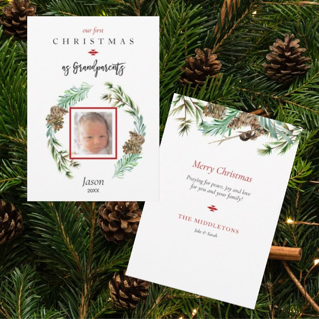 Unsere erste Weihnachtskarte als Großeltern Kinder (Von Creator hochgeladen)