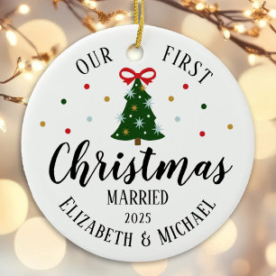 unsere erste Weihnachtsmesse Keramik Ornament