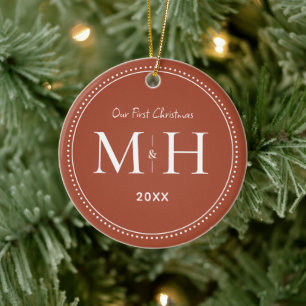 Unsere erste Weihnachtsneuauflage Monogram Terraco Keramik Ornament