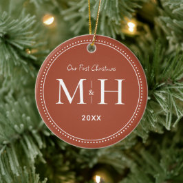 Unsere erste Weihnachtsneuauflage Monogram Terraco Keramik Ornament
