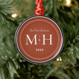 Unsere erste Weihnachtsneuauflage Monogram Terraco Ornament Aus Metall