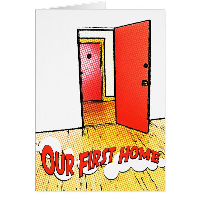 unsere erste Zuhause-Comic-Tür (Vorne)