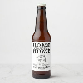 UNSERE ERSTE ZUHAUSE / Hochzeitsgeschenk / neue Zu Bierflaschenetikett