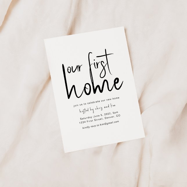 Unsere erste Zuhause Housewarming-Party Einladung (Von Creator hochgeladen)