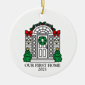 UNSERE ERSTE ZUHAUSE KERAMIK ORNATIONAL PERSONALIS KERAMIK ORNAMENT