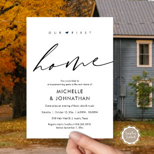 Unsere erste Zuhause, Party-Feier Einladung