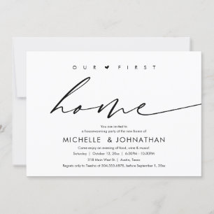 Unsere erste Zuhause, Party-Feier Einladung