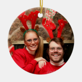 Unsere ersten Paare des Weihnachten| Keramik Ornament