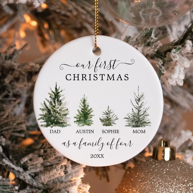 Unsere ersten Weihnachten als eine Familie von vie Ornament (Von Creator hochgeladen)