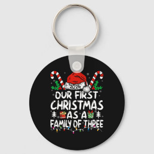 Unsere ersten Weihnachten als Familie von drei 202 Schlüsselanhänger