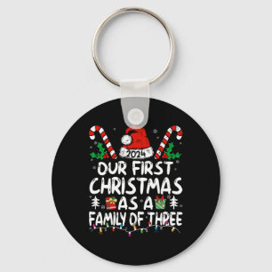 Unsere ersten Weihnachten als Familie von drei 202 Schlüsselanhänger