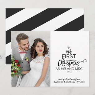 Unsere ersten Weihnachten als Foto und Mr.