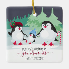 Unsere ersten Weihnachten als Großeltern Niedlich Keramikornament
