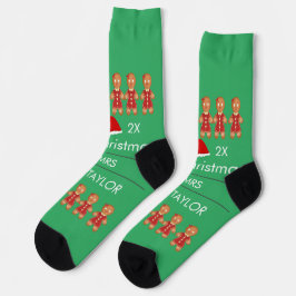 Unsere ersten Weihnachten als Herr und Frau Newlyw Socken