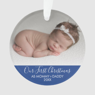 Unsere ersten Weihnachten als Mommy und Daddy Bla Ornament