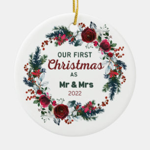 Unsere ersten Weihnachten als Mr&Mrs 2022 Ornament