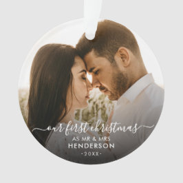 Unsere ersten Weihnachten als Mr. & Mrs. (oder and Ornament