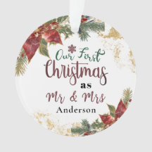 Unsere ersten Weihnachten als Mr & Mrs Personalisi