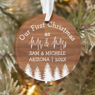 Unsere ersten Weihnachten als Mr. und Mrs. Ornament