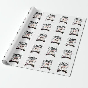 Unsere ersten Weihnachten als T - Shirt Noteboo Geschenkpapier
