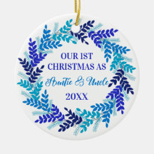 Unsere ersten Weihnachten als Tante und Onkel Blau