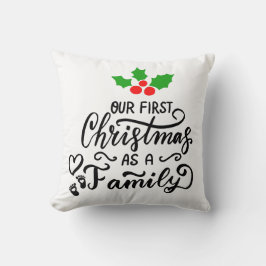 Unsere ersten Weihnachten als Weihnachten der Fami Kissen