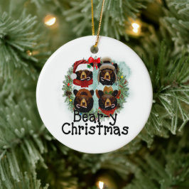 Unsere ersten Weihnachten im Bärenland Keramik Ornament