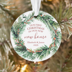 Unsere ersten Weihnachten in unserem neuen Zuhause Ornament