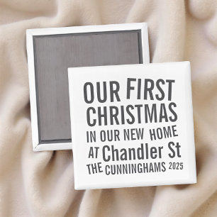Unsere ersten Weihnachten in unserer neuen Zuhause Magnet