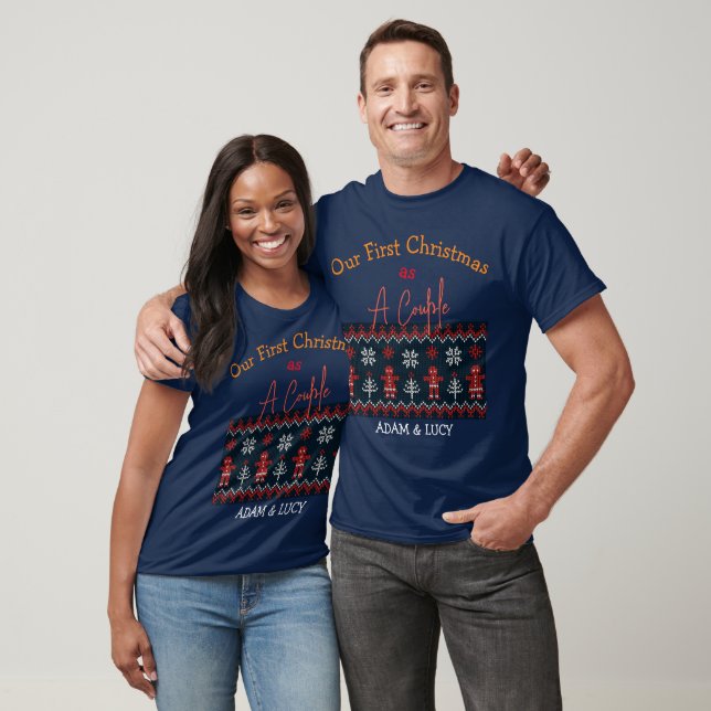 Unsere ersten Weihnachten Mr. und Mrs. /Couple neu T-Shirt (Unisex)