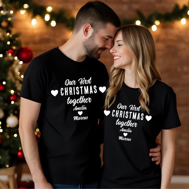 Unsere ersten Weihnachten zusammen mit Black T-Shirt (Von Creator hochgeladen)