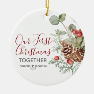 Unsere ersten Weihnachten zusammen mit Weihnachten Keramik Ornament