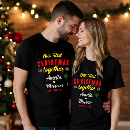 Unsere ersten Weihnachten zusammen Schneeflocken s T-Shirt