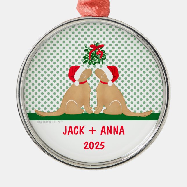 Unsere ersten Weihnachtslieder nach Maß Ornament Aus Metall (Vorne)