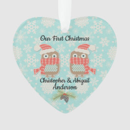 Unsere ersten Weihnachtsschalen Ornament