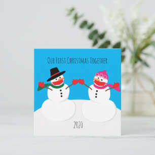 Unsere ersten Weihnachtsschneemänner 2020-Face-Mas