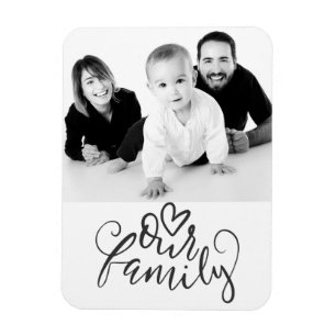 Unsere Familie - Benutzerdefiniertes Foto Magnet