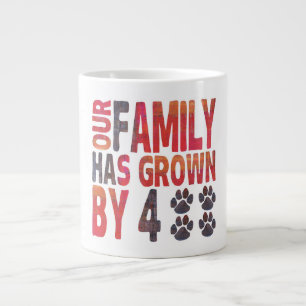 Unsere Familie ist um vier Tasse für Haustiere gew