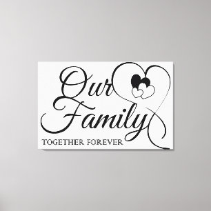 Unsere Familie Leinwanddruck