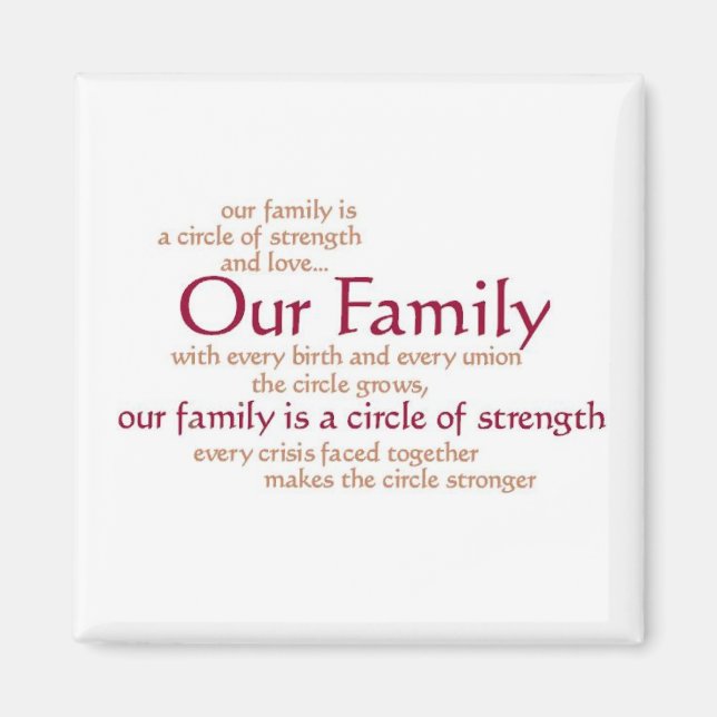 Unsere Familie Magnet (Vorne)