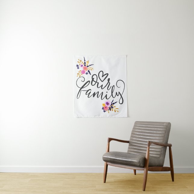 Unsere Familie Wandteppich (Beispiel)