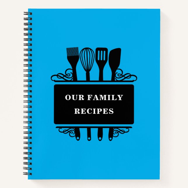 Unsere Familienrezepte Kochrezepte Notizbuch (Vorderseite)