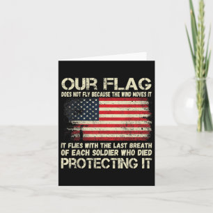 Unsere Flagge - Atemzug jedes amerikanischen Solda Karte