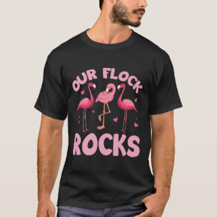 Unsere Flock Rocks Familie Flamingo Matching Somme T-Shirt