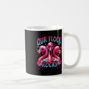 Unsere Flock Rocks Flamingo Matching Familienurlau Kaffeetasse