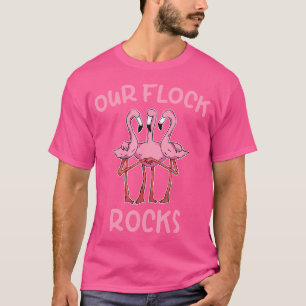 Unsere Flock Rocks Flamingo Matching Familienurlau T-Shirt