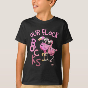 Unsere Flock Rocks Flamingo Matching Familienurlau T-Shirt