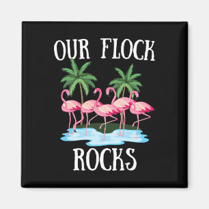 Unsere Flock Rocks Flamingos Lover Familienurlaub Magnet