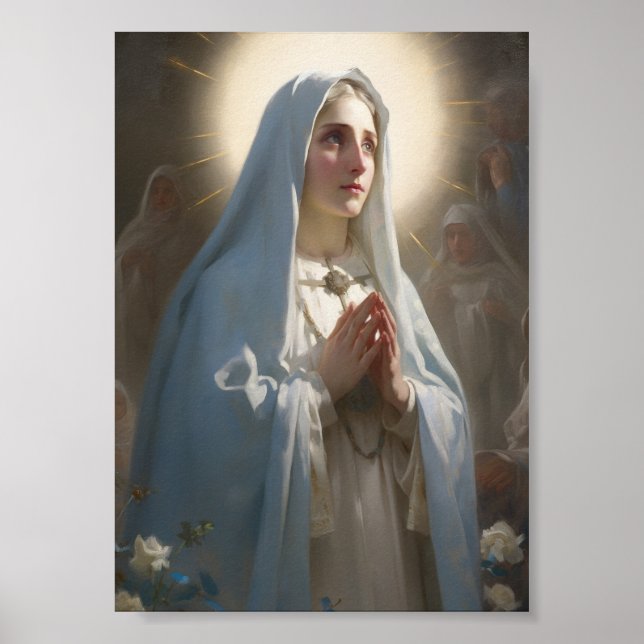 Unsere Frau, die gesegnete Mutter Maria druckt Poster (Vorne)